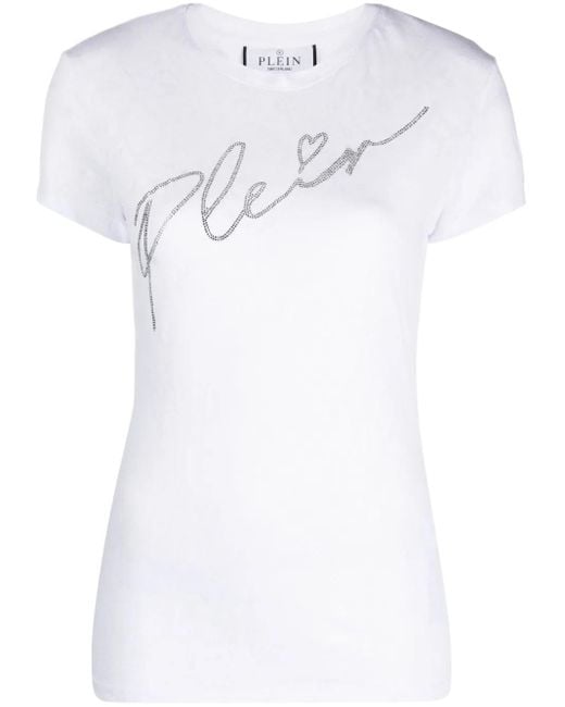Philipp Plein White Sexy Pure Fit Crew-Neck T-Shirt
