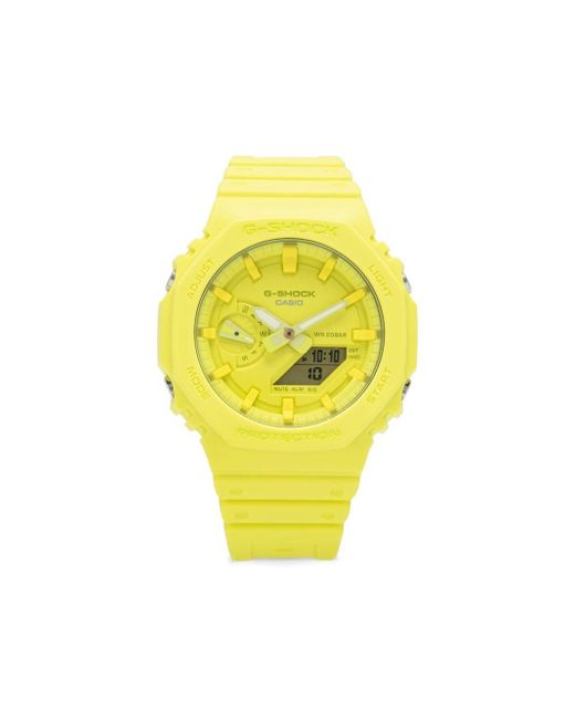 Orologio GA-2100 40mm di G-Shock in Yellow da Uomo