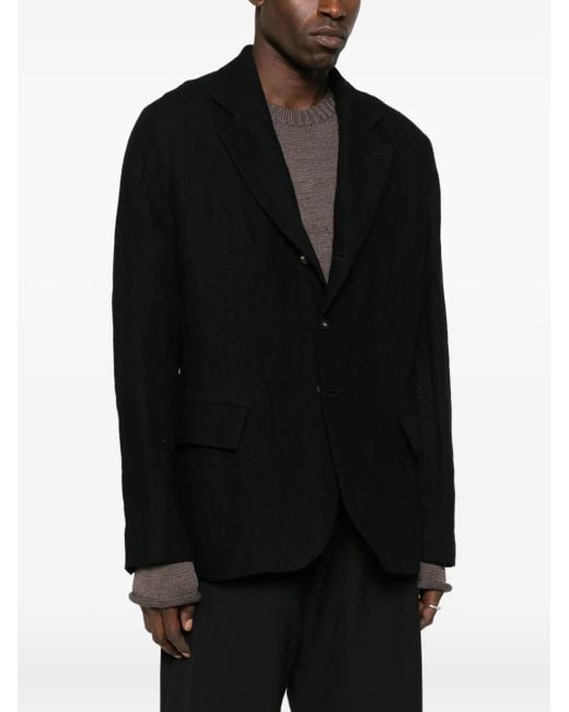 Masnada Black Single-Breasted Blazer for men