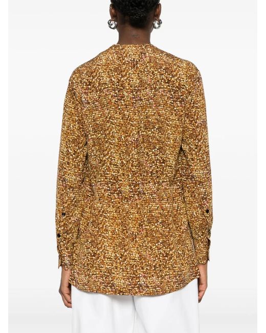 Isabel Marant Natural Printed Top