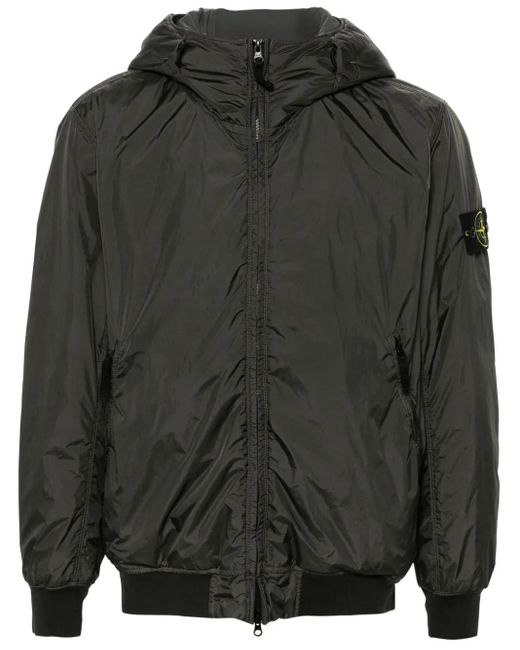 メンズ Stone Island コンパスバッジ ジャケット Black