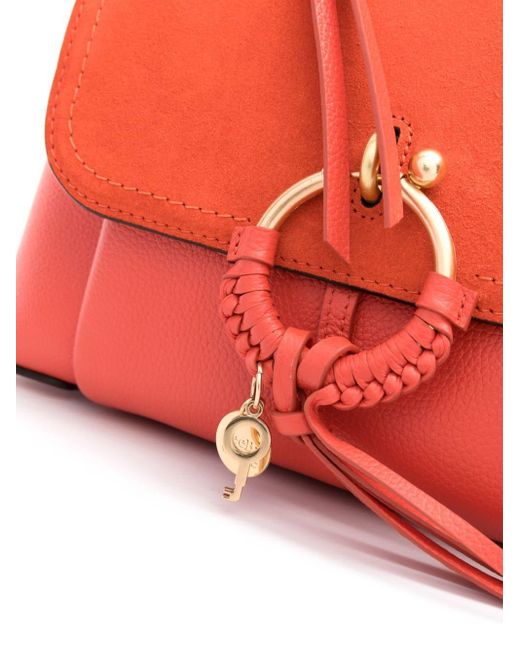 See By Chloé Red Small Joan Leaher Crossbody Bag