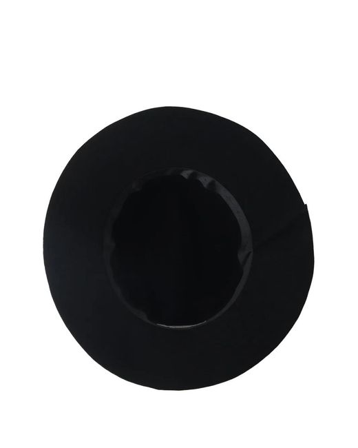Yohji Yamamoto White Tucked Fedora Hat