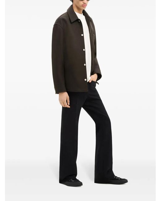 Courreges Black Wool Blend Overshirt