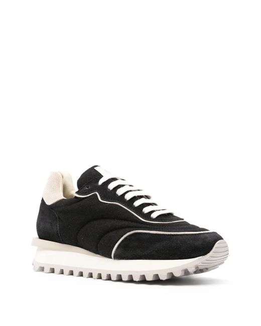 Eleventy Black Suede Sneakers for men