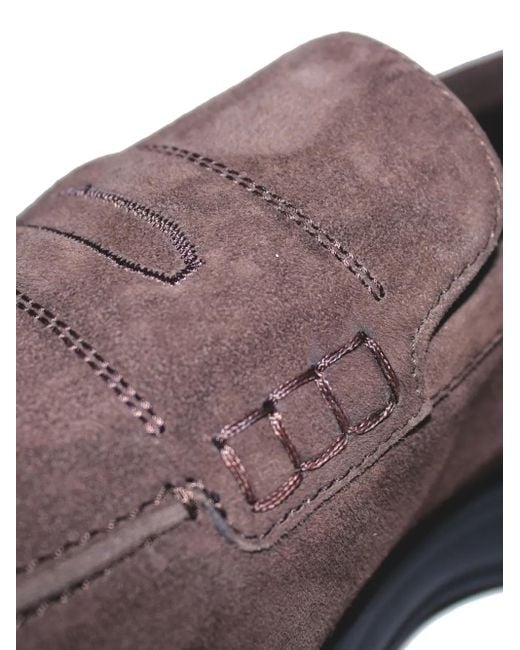Mocassini Penny di Brioni in Brown da Uomo