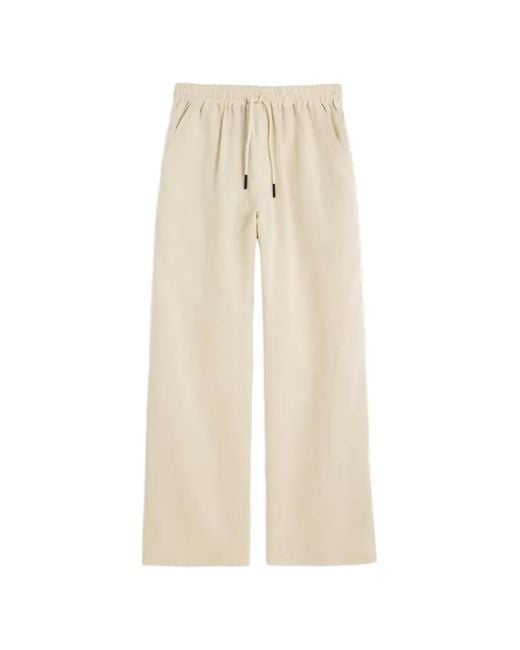 Oas White Nino Drawstring Trousers for men