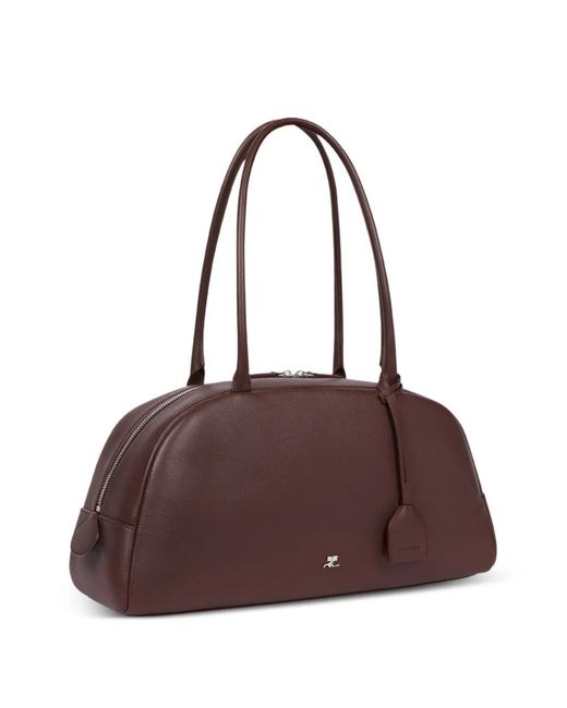 Courreges Brown Monday Shoulder Bag