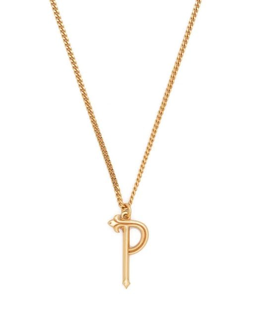 Emanuele Bicocchi Metallic Alphabet Pendant P Sterling Necklace