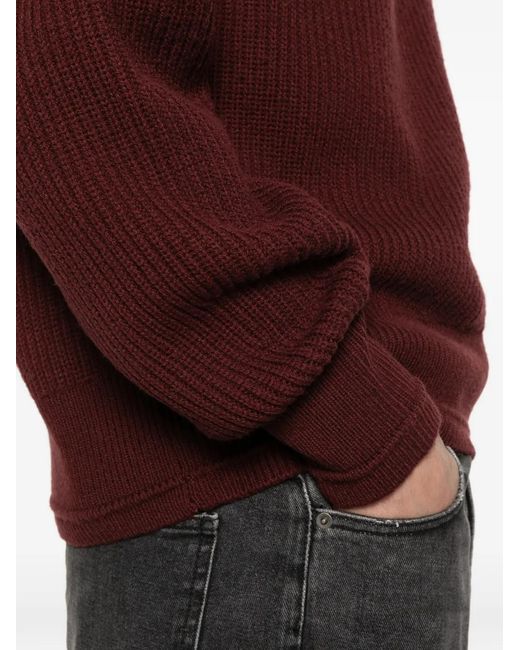 Top Con Cremallera Entire studios de hombre de color Red