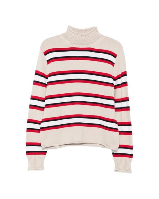 Pull À Rayures Semicouture en coloris Red