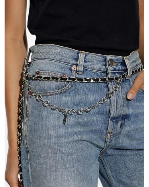Gestuz Metallic Gzzinnia Logo-Plaque Chain Belt