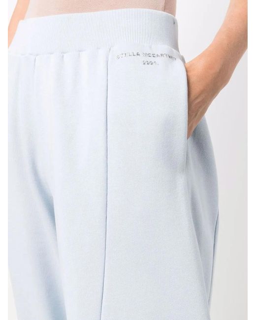 Stella McCartney Blue Tapered-Leg Track Pants