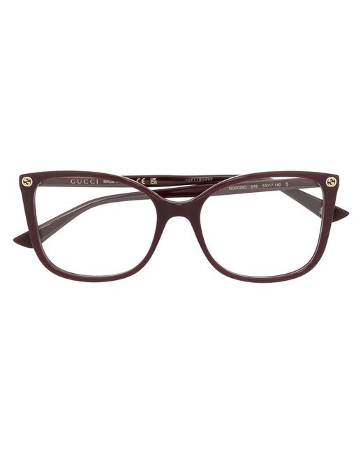 Gucci Brown Cat-Eye Optical Glasses