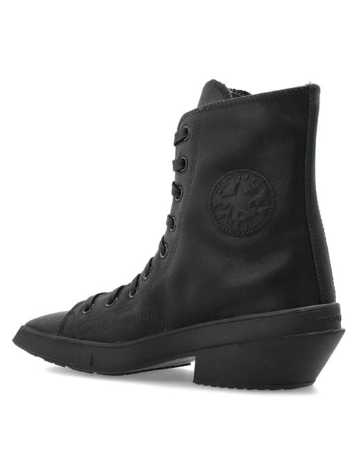 Converse Black Chuck 70 De Luxe Lace-Up Pointed-Toe Sneakers