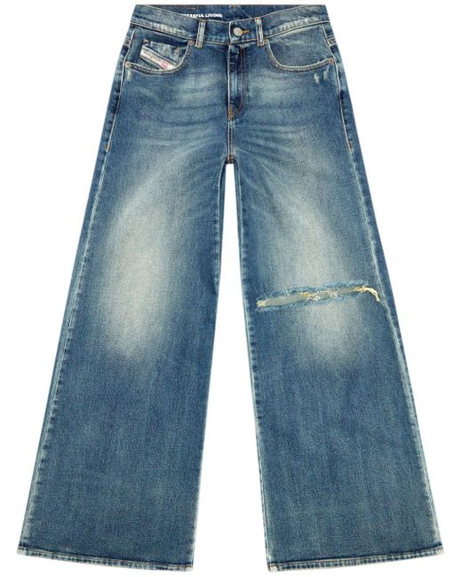 DIESEL Blue 1978 D-akemi 007m5 Bootcut Jeans