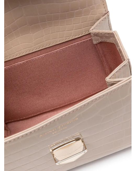 Aspinal Natural Mini Mayfair Top-Handle Bag