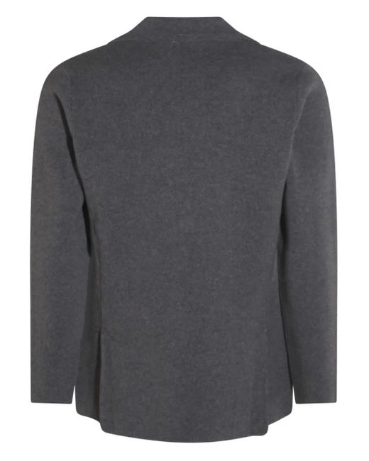 Lardini Gray Buttoned Wool Blazer for men