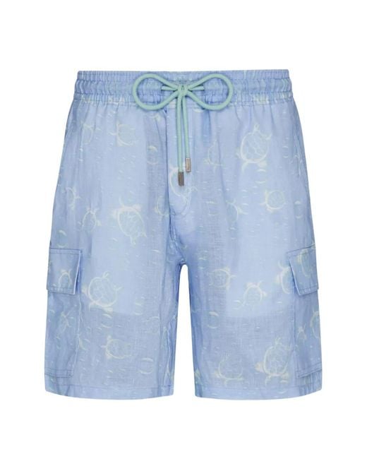 Vilebrequin Blue Short De Bain À Imprimé Graphique for men