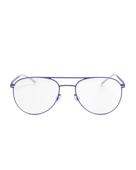 Mykita Blue Niken Metal-Frame Glasses