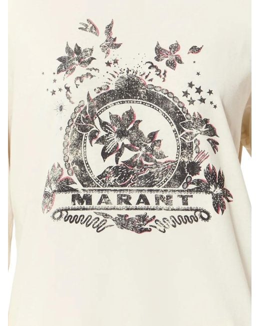 Isabel Marant White Martine Long-Sleeve T-Shirt