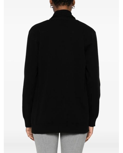Fabiana Filippi Black Single-Button Cardigan