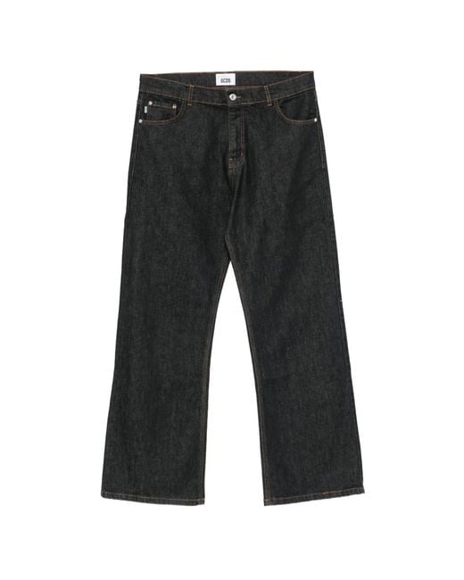 Gcds Black Embellished Trousers for men