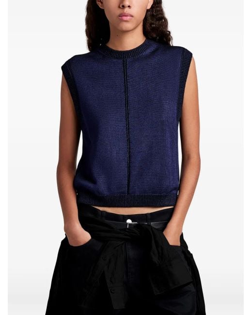 Proenza Schouler Blue Emily Top