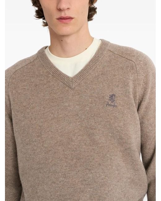 Pringle of Scotland Natural Classic V-Neck Sweater for men