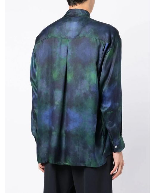Ahluwalia Blue Shakti Long-Sleeve Shirt for men