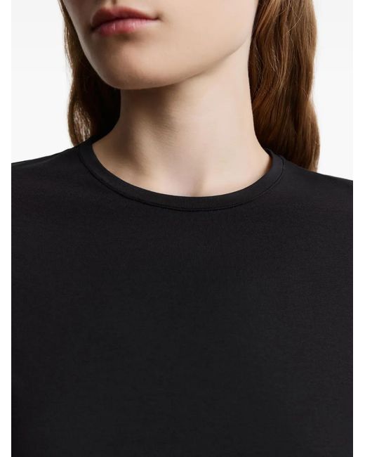 12 STOREEZ Black Crew-Neck T-Shirt