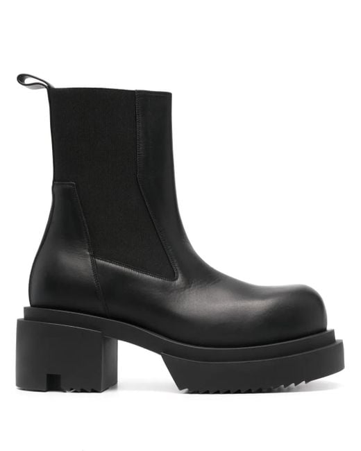 Rick Owens Black Beatle Bogun Boots for men