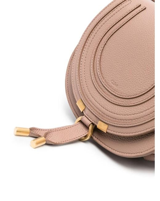 Chloé Pink Small Marcie Crossbody Bag