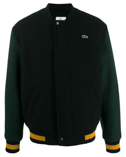 Chaqueta bomber con diseño colour block Lacoste L!ive de hombre de color Blue
