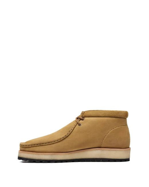 Clarks Brown Suede Lace-Up Boots for men
