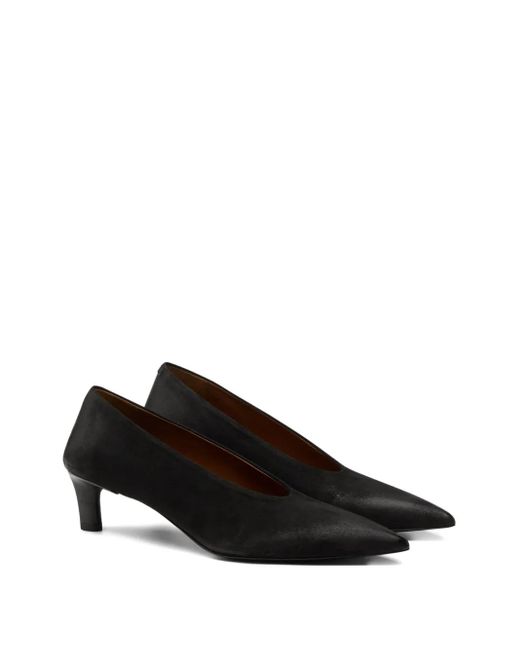 Marsèll Black Aculeo Pointed-Toe Leather Pumps