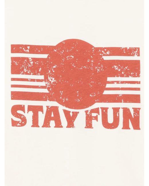Ba&sh White Graphic-Print Cotton T-Shirt