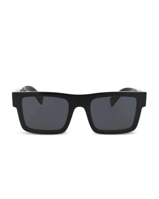 Gafas de sol con montura rectangular Prada de color Black