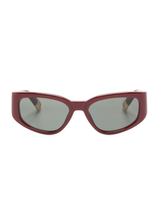 Jacquemus Gray Rectangle-Frame Sunglasses