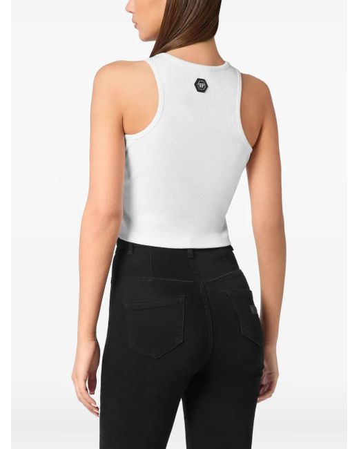 Philipp Plein White Cherries Tank Top