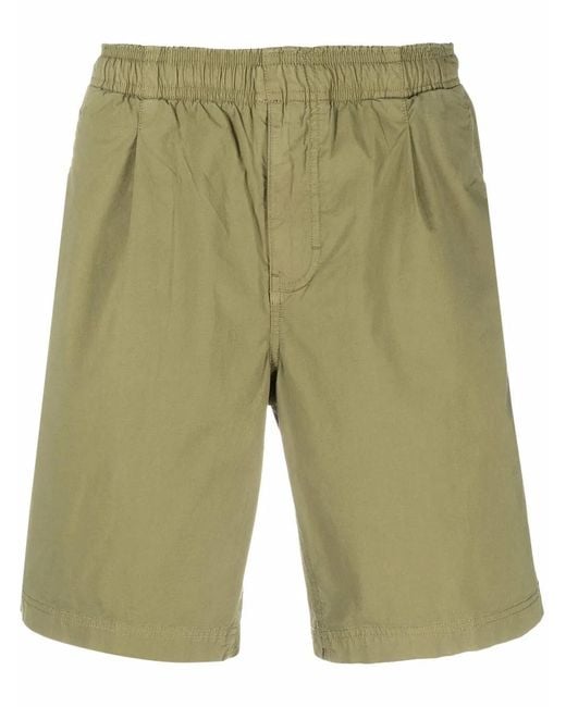 Woolrich Green Straight-Leg Track Shorts for men