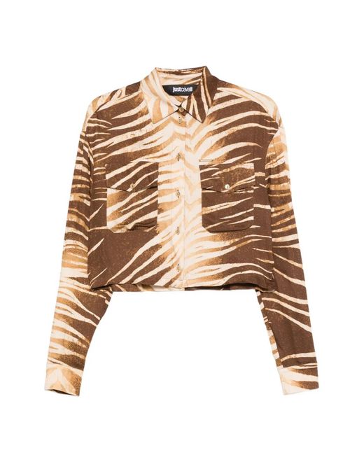 Just Cavalli Natural Buttoned Shirt