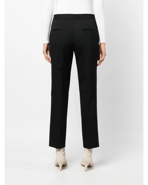 Jil Sander Black Tailored Slim Leg Wool Trousers