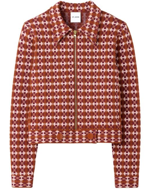 St john red jacket sale