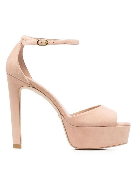 Sandali Con Suola Rialzata di Stuart Weitzman in Pink