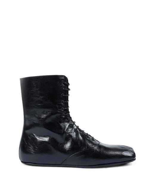 Ann Demeulemeester Black Monil Leather Boots