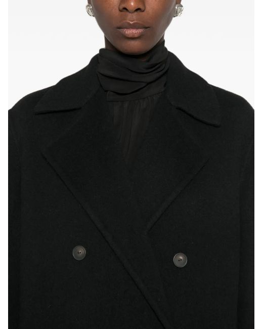 Vince Black Manteau À Boutonnière Croisée