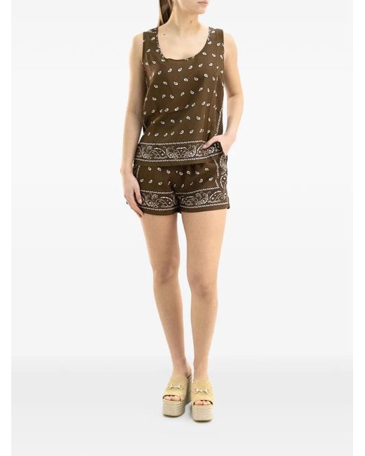 P.A.R.O.S.H. Green Patterned Top