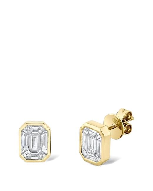 SHAY Women's Metallic Illusion Diamond Earrings