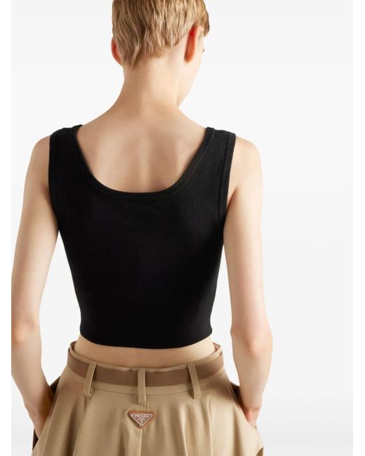 Prada Natural Chino Midi-Skirt